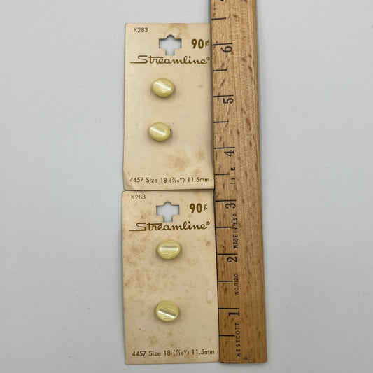 4, 7/16 Inch Vintage Buttons