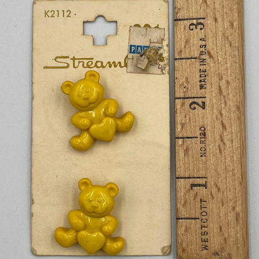 2 Vintage Novelty Buttons