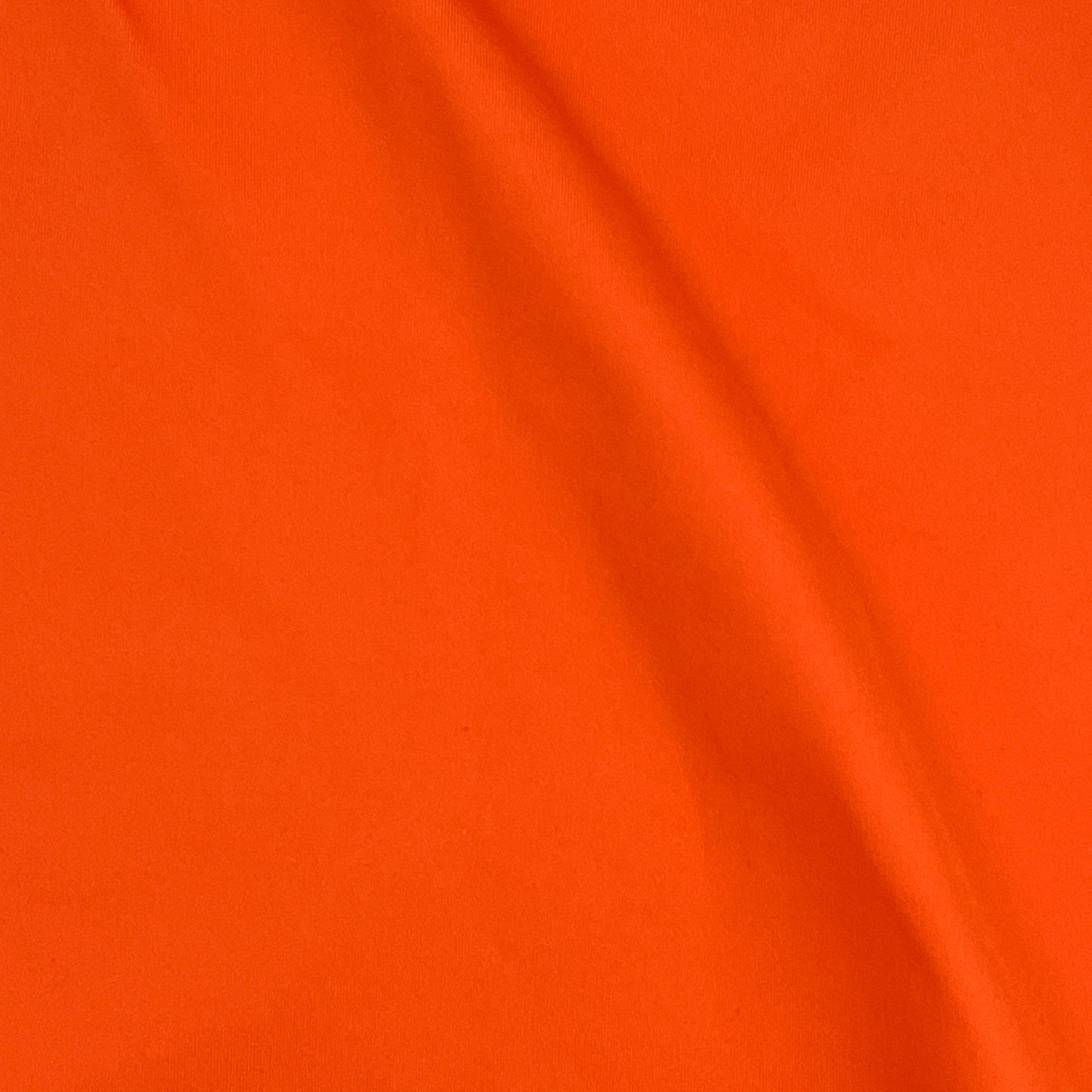 2 Yards Safety Orange Scuba Knit – Polyester, 64” Wide