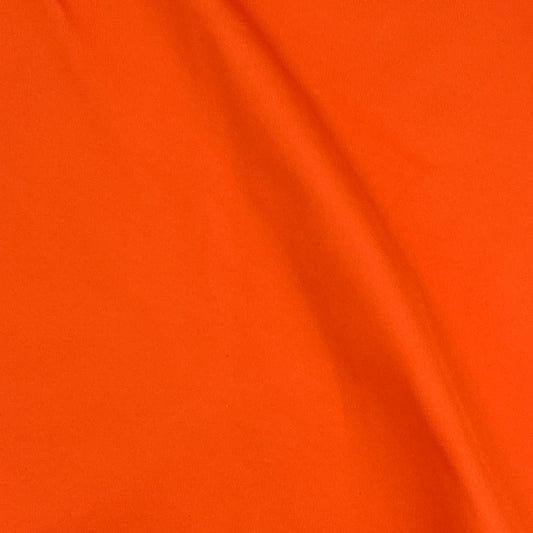 2 Yards Safety Orange Scuba Knit – Polyester, 64” Wide