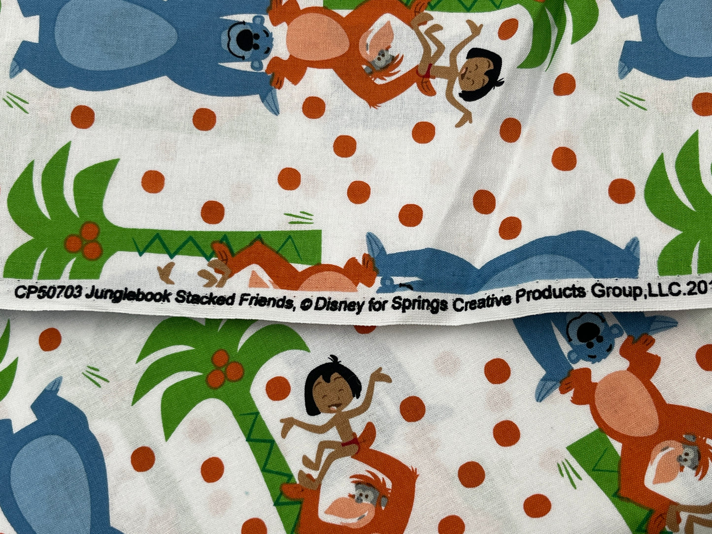 3 Yards Vintage Disney Jungle Book Quilting Cotton