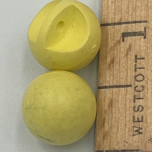 Two, 1/2 Inch Vintage Wooden Buttons