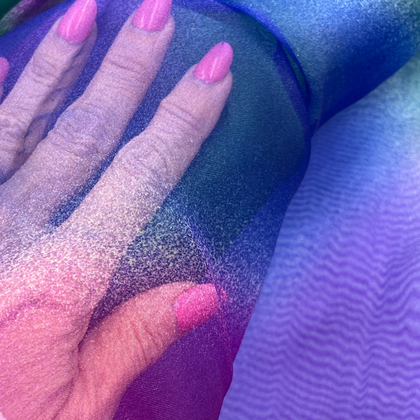 1 1/2 Yards Iridescent Organza