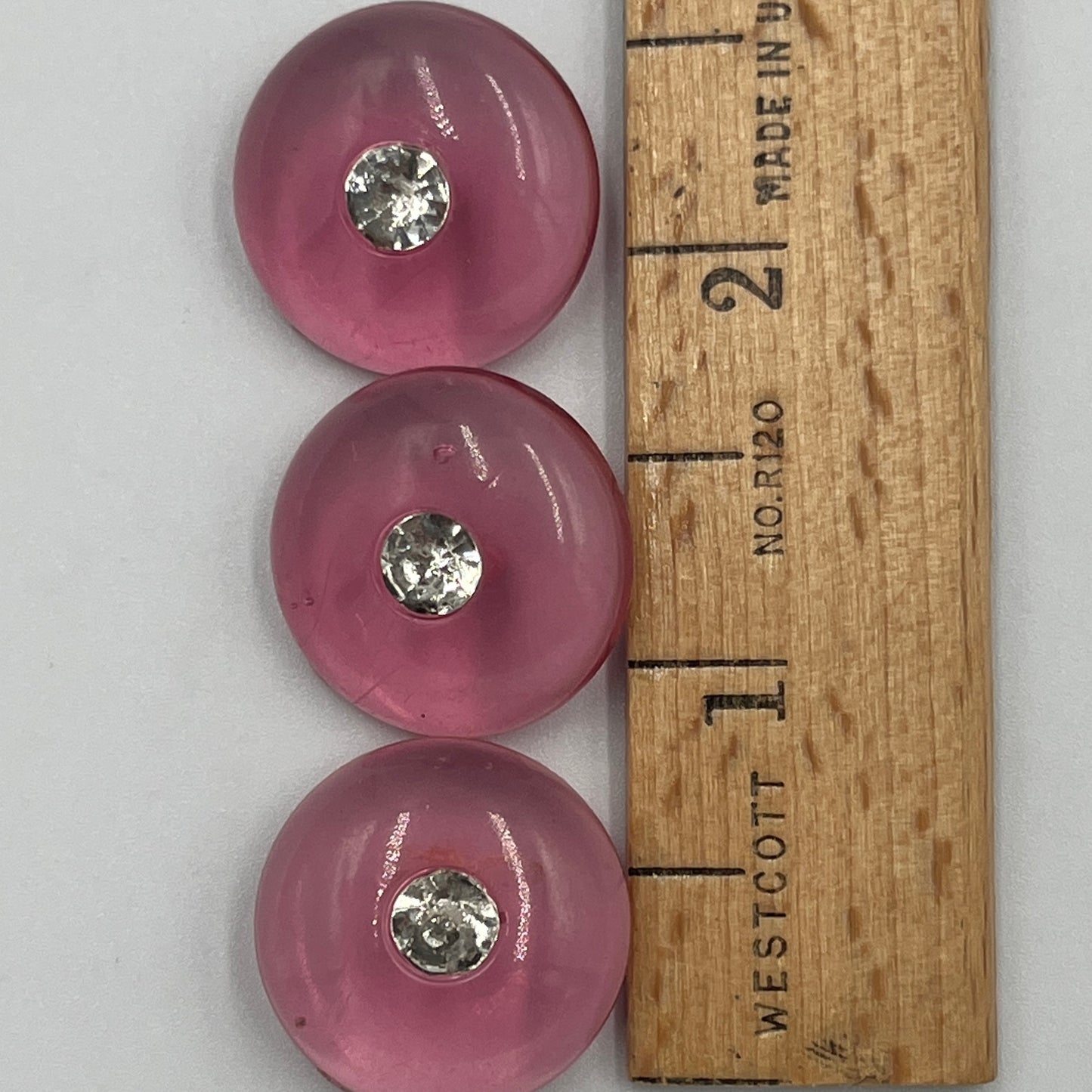 Three, 7/8 Vintage Buttons