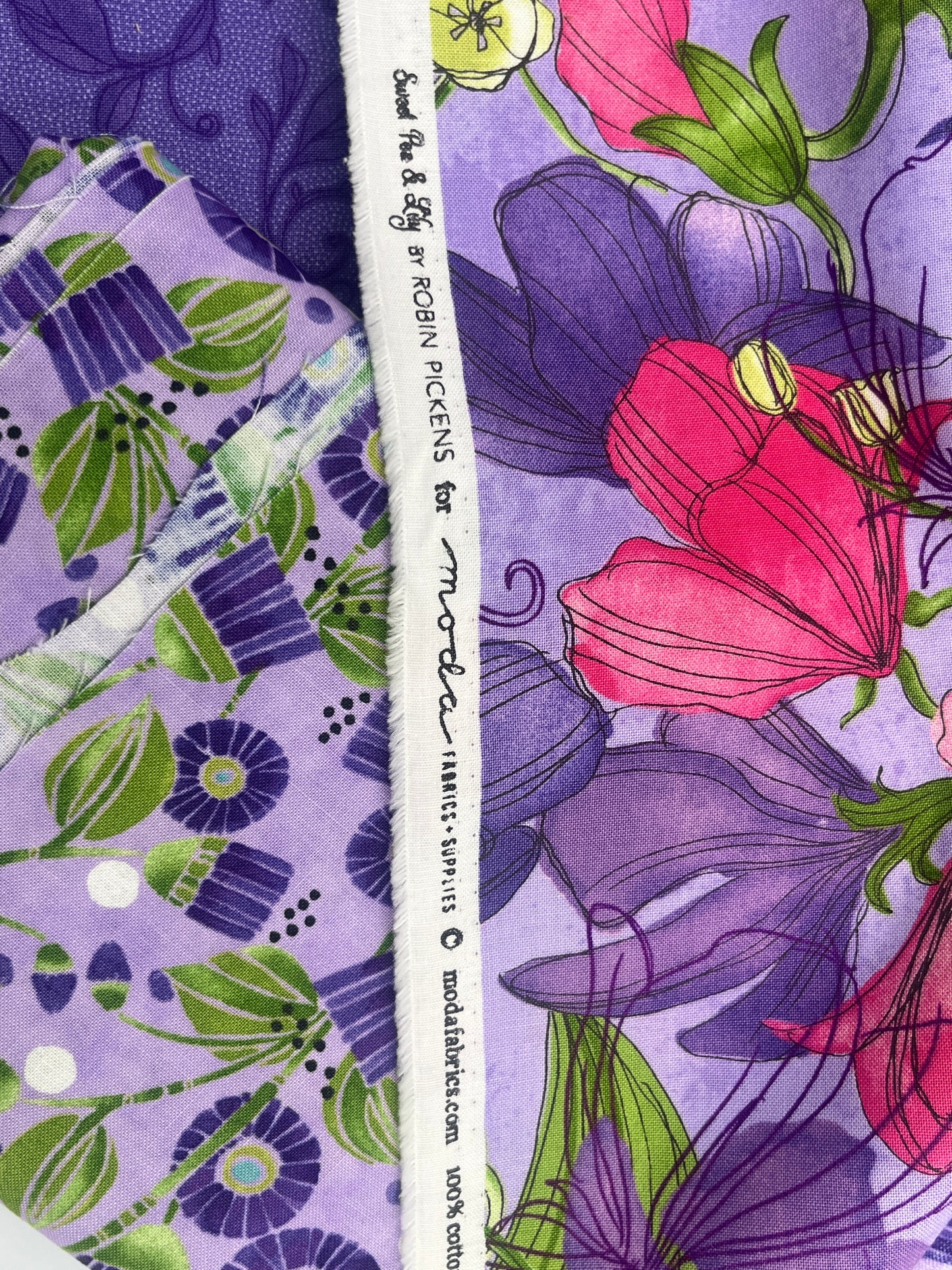 Sweet Pea & Lily for Moda Premium Quilting Cotton Bundle, 16 Oz.