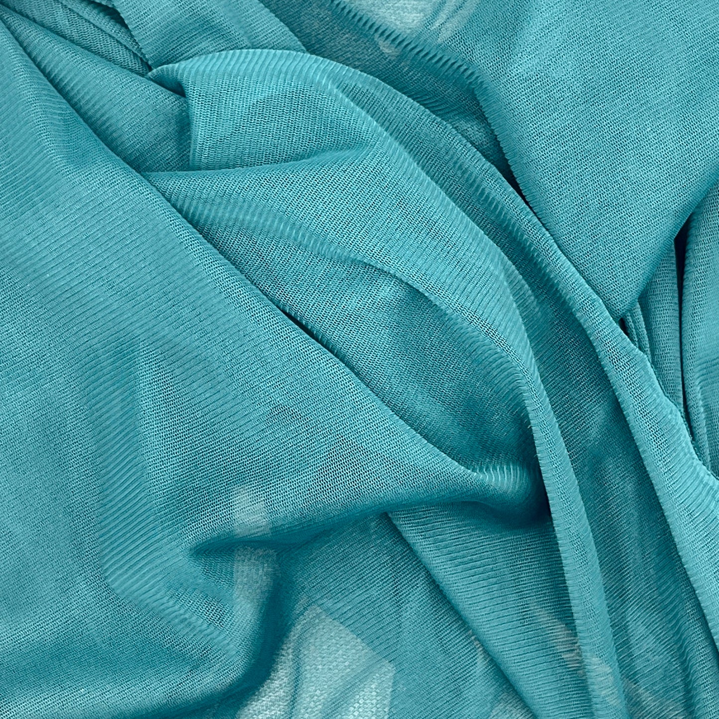 1 Yard Teal Power Mesh, Stretch Nylon Blend