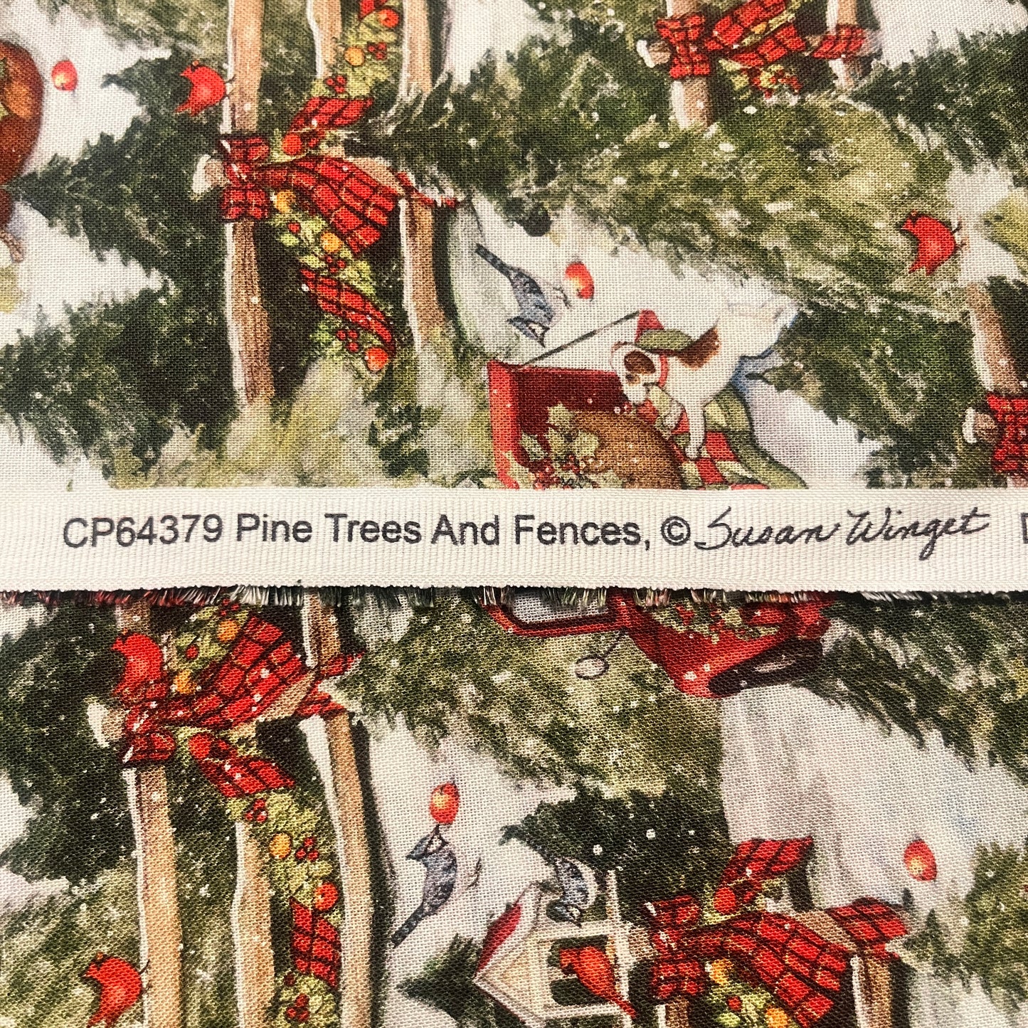2 Yards “Pine Trees and Fences” by Susan Winget Quilting Cotton