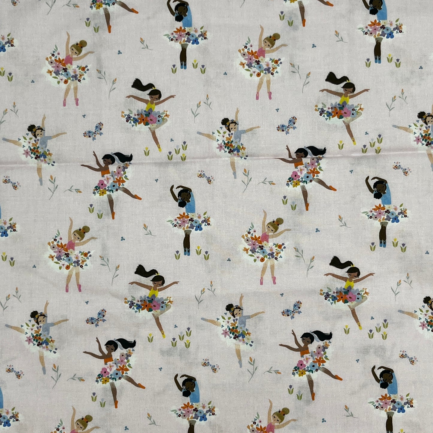 1 Yard Dear Stella Ballerinas, Premium Quilting Cotton