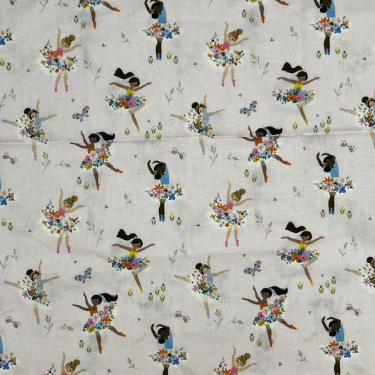 1 Yard Dear Stella Ballerinas, Premium Quilting Cotton
