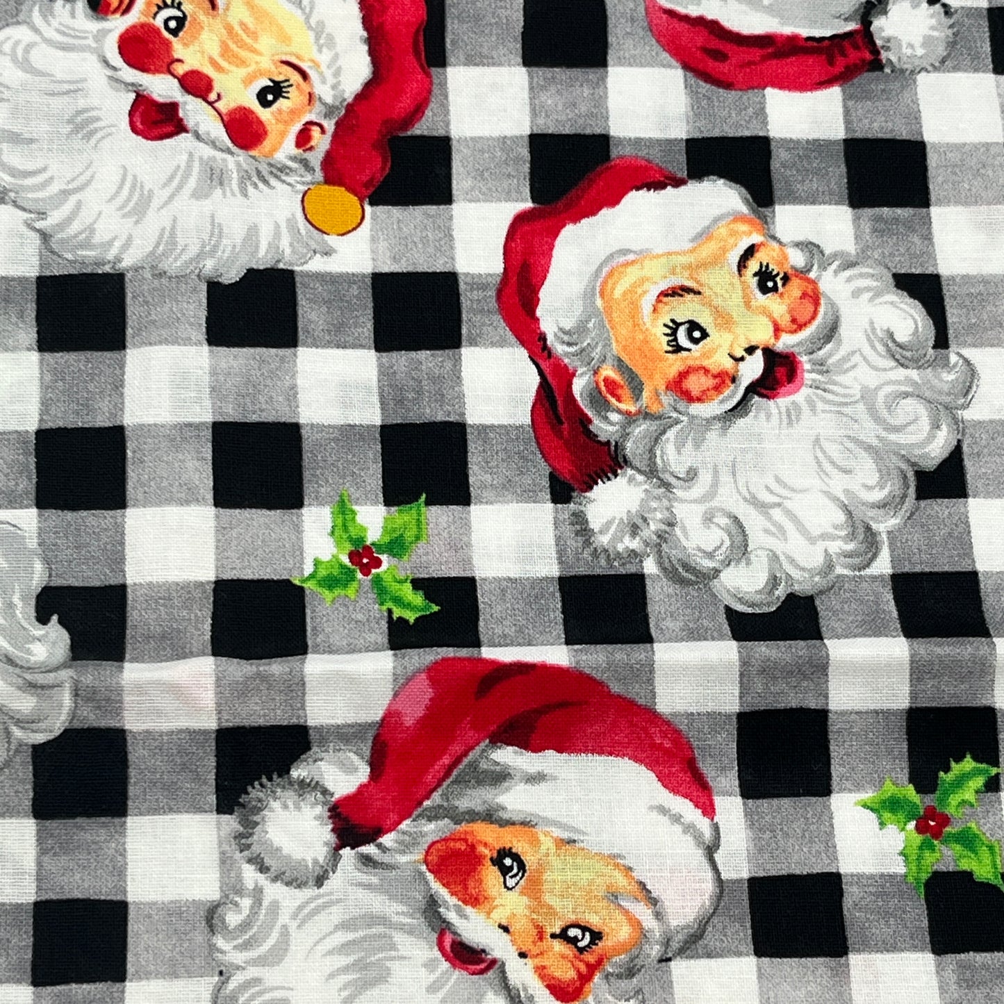 1 2/3 Yard “Merry Santa” Holiday Quilting Cotton