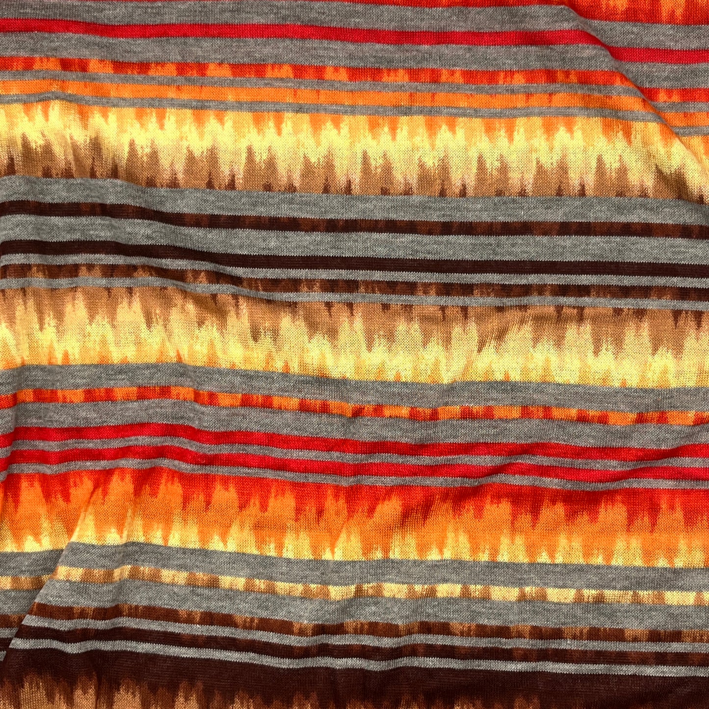 1 Yard Lightweight Shades of Sunset Knit, Cotton