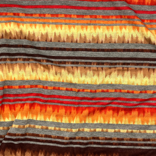 2 1/2 Yards Lightweight Shades of Sunset Knit, Cotton