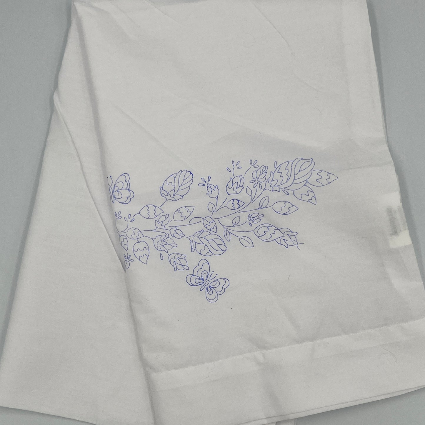 Pillowcase with Print for Embroidery