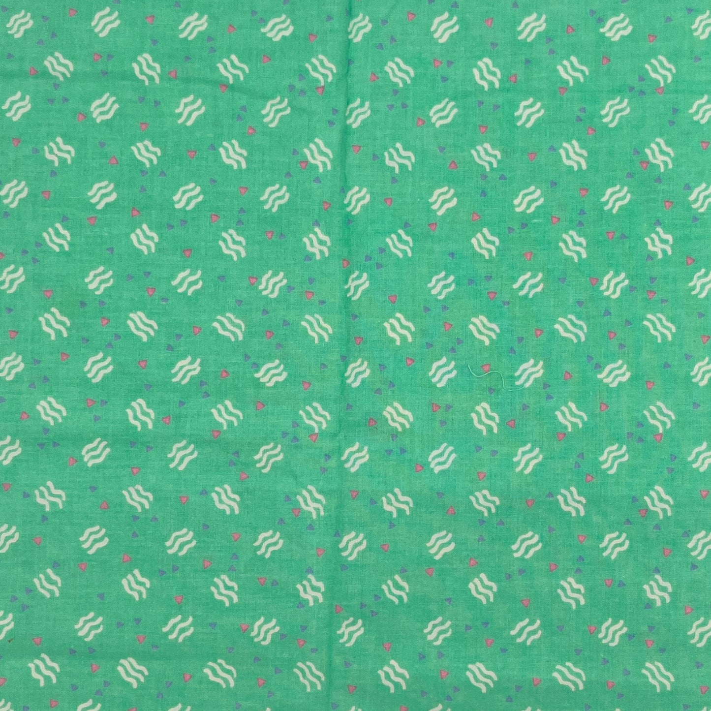 24” x 36” aqua Geometric Print, Premium Quilting Cotton