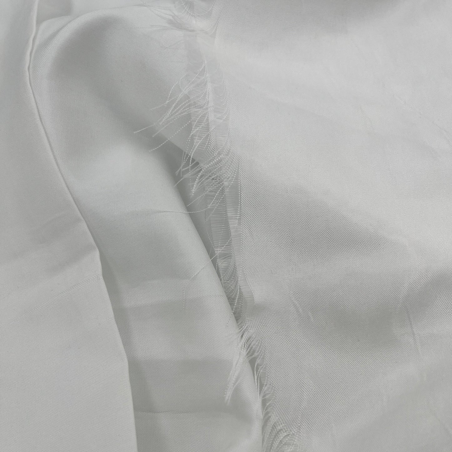 2 1/4 Yard White Poly Lining Fabric, Designer Deadstock