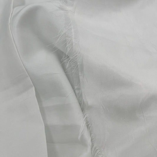 2 1/4 Yard White Poly Lining Fabric, Designer Deadstock