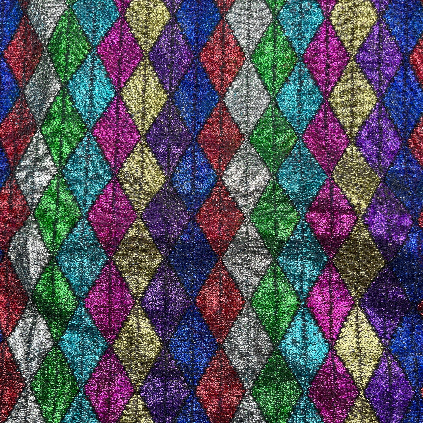 2 Yards Harlequin Metallic Tissue Lame - Synthetic