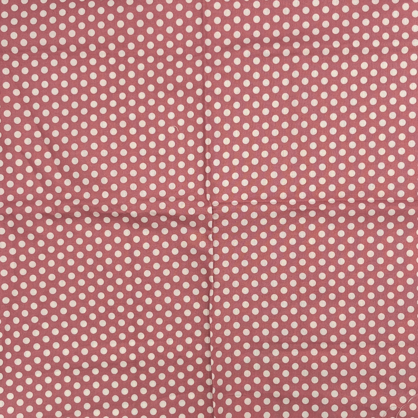 1/2 Yard Dusty Rose Polka Do, Premium Quilting Cotton
