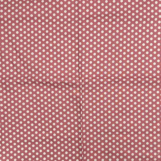 1/2 Yard Dusty Rose Polka Do, Premium Quilting Cotton