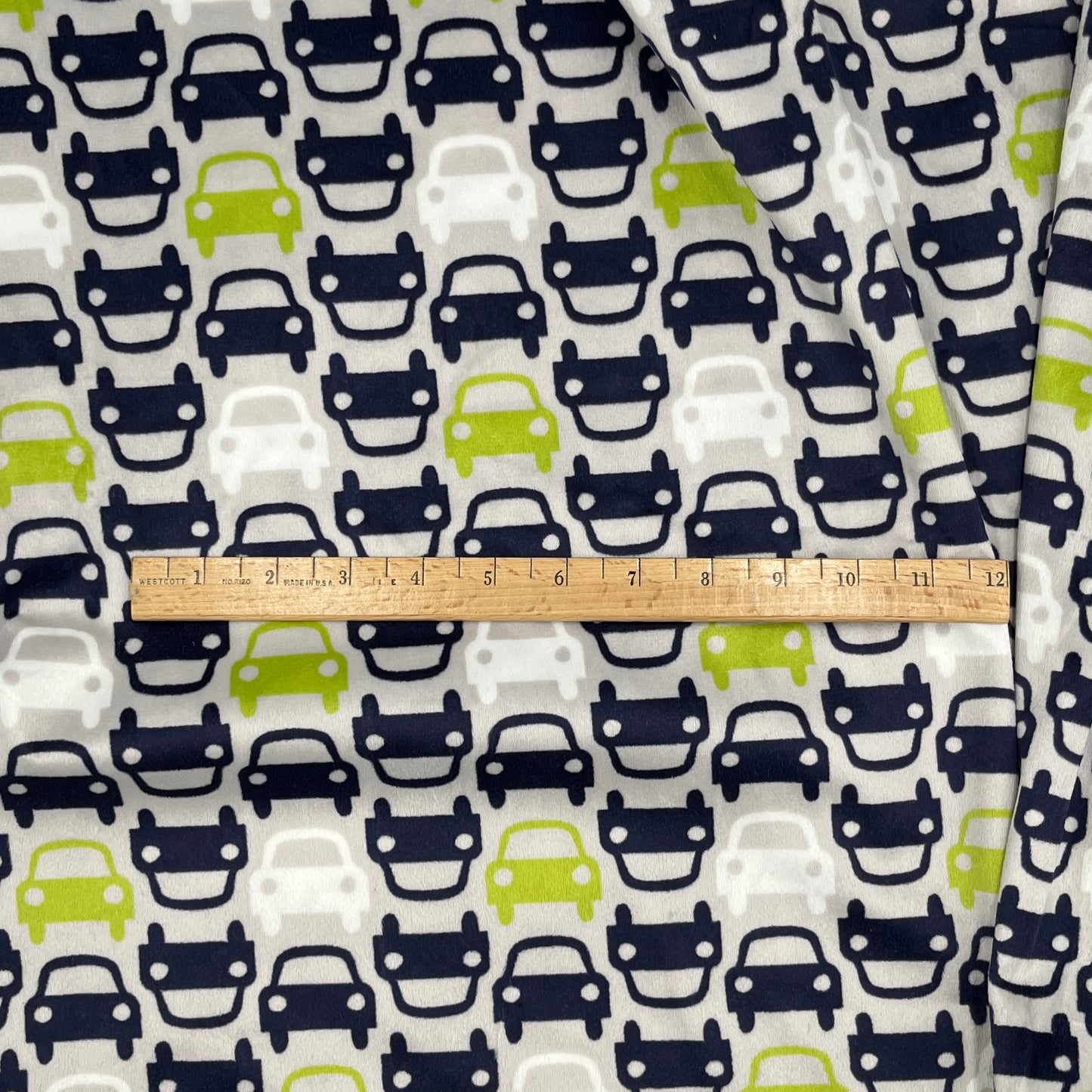 1 Yard Minky Knit Cars from Joann, Polyester