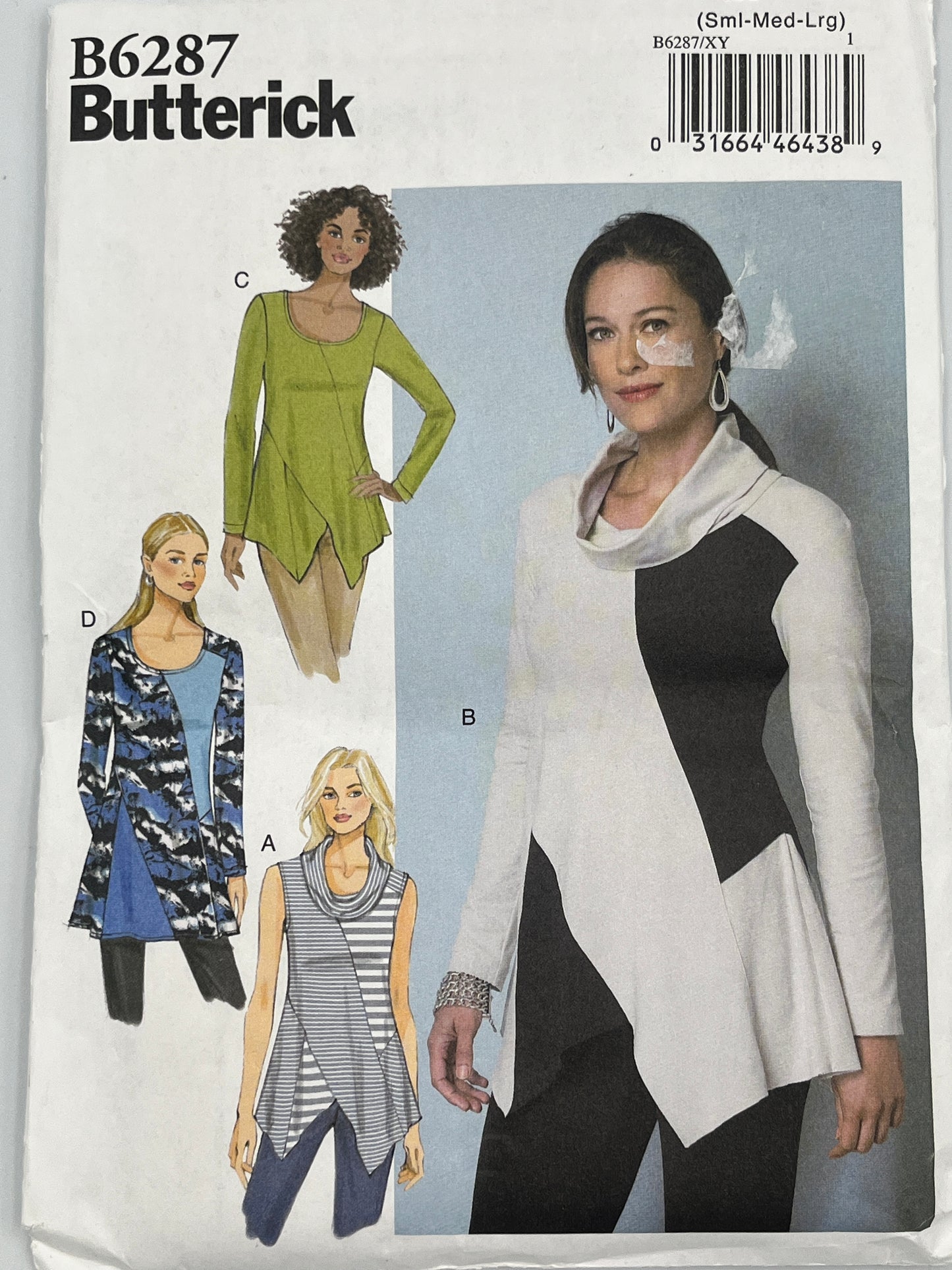 Butterick 6287, Uncut Pattern, Size Small-Large