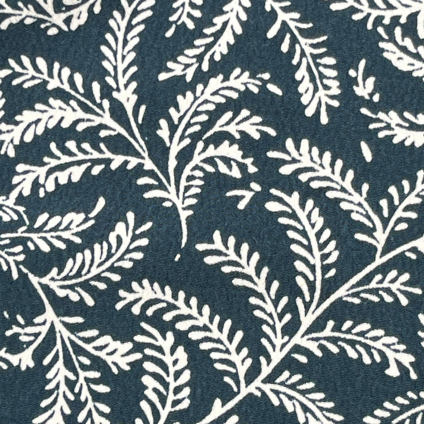1(ish) Yards Teal & White Floral, Rayon (plus scraps)