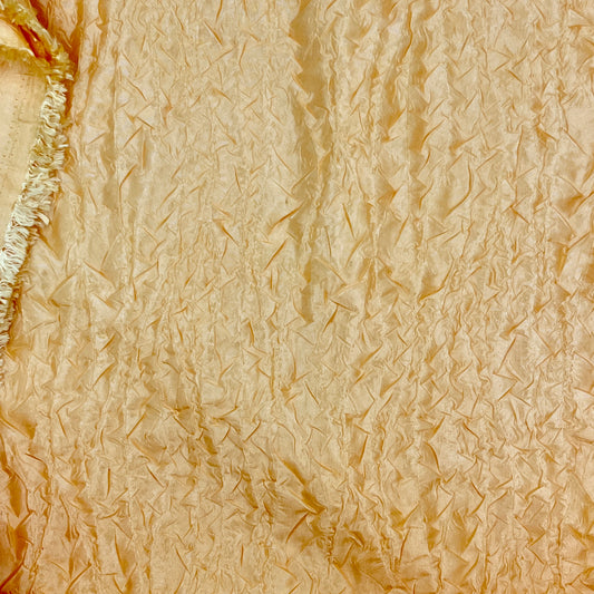 Belle of the Ballroom – 4 Yards Golden Yellow Crinkle Satin