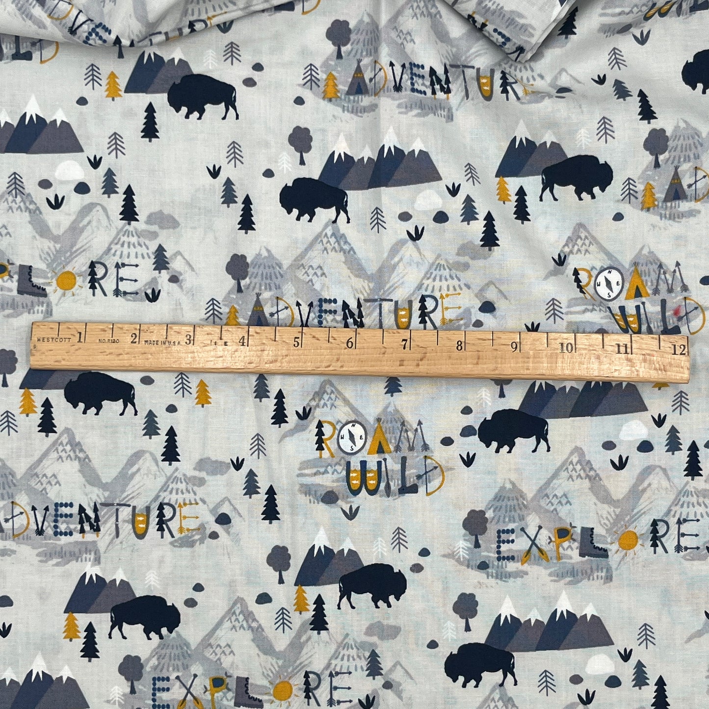 2 1/3 Yards Roam Wild Premium Quilting Cotton, Brother Sister Design Studio
