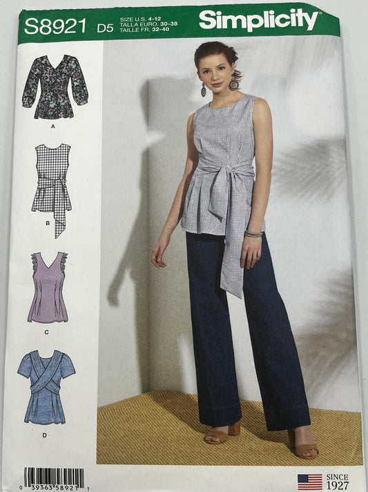 Simplicity 8921, Size 4-12, Uncut Pattern