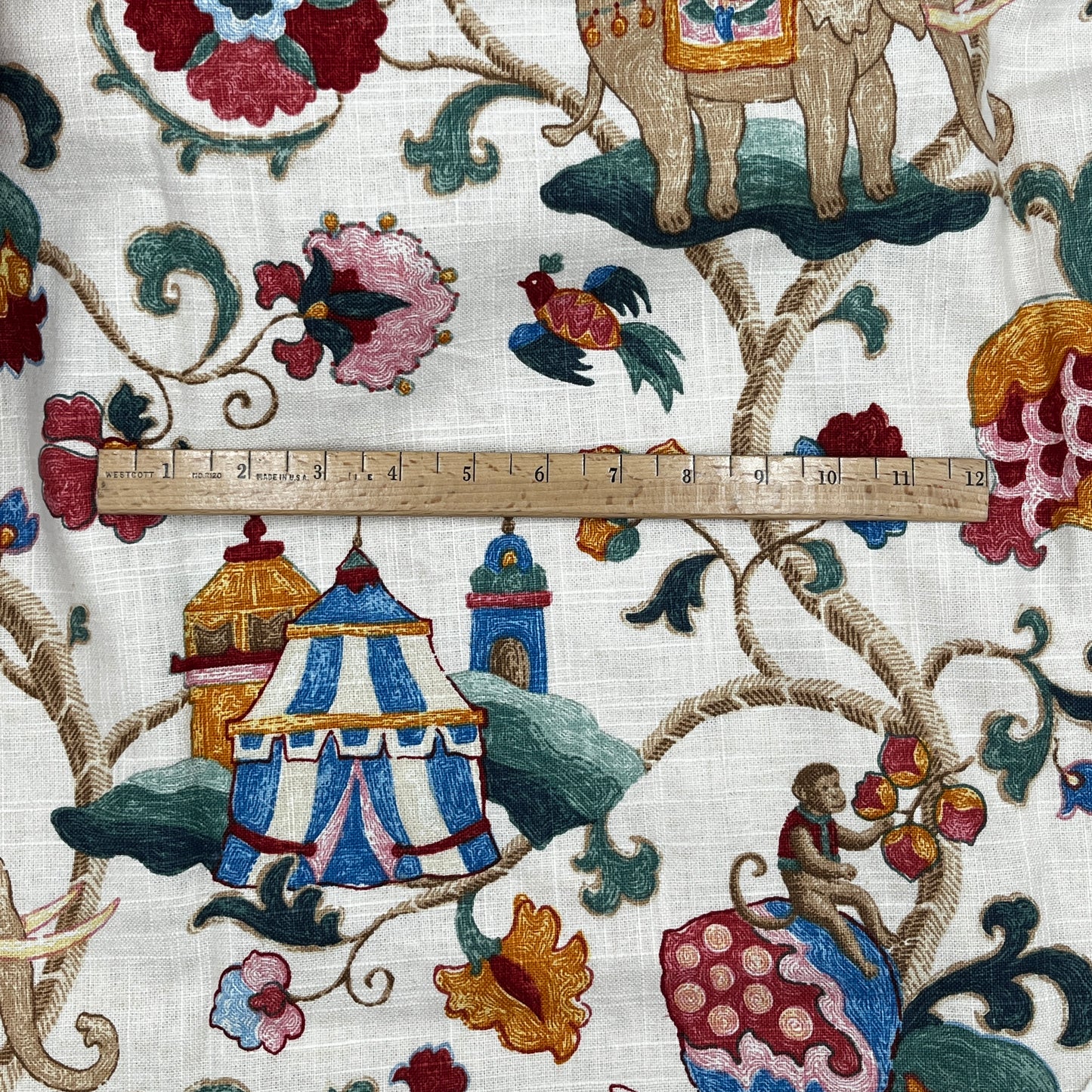 SPECIAL FIND, 2 Yards "Sultan's Walk" by P/Kaufmann, Soil & Stain Repellent Linen