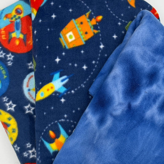 Rockets & Space Theme Fleece Bundle, 3 Yards, Polyester