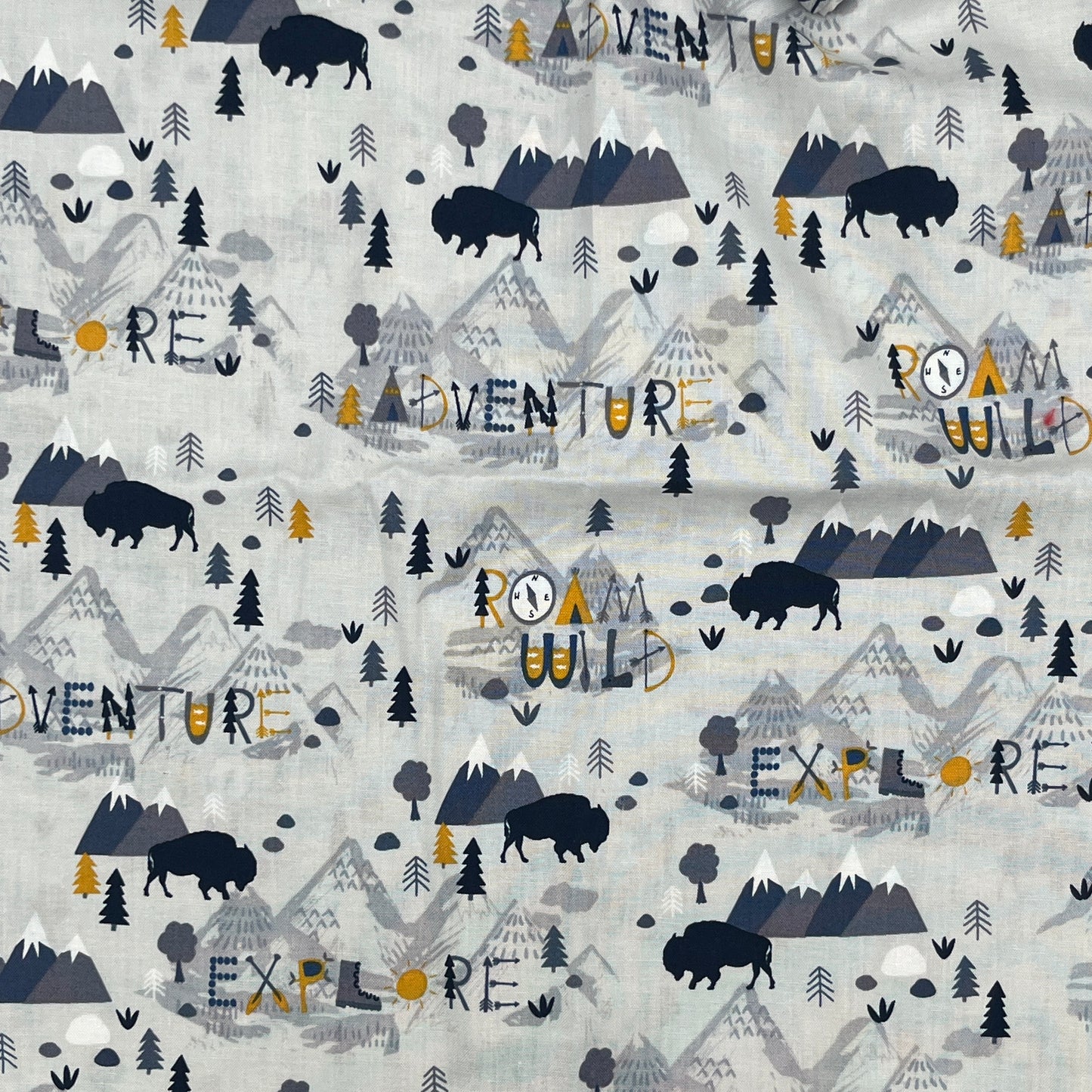 2 1/3 Yards Roam Wild Premium Quilting Cotton, Brother Sister Design Studio