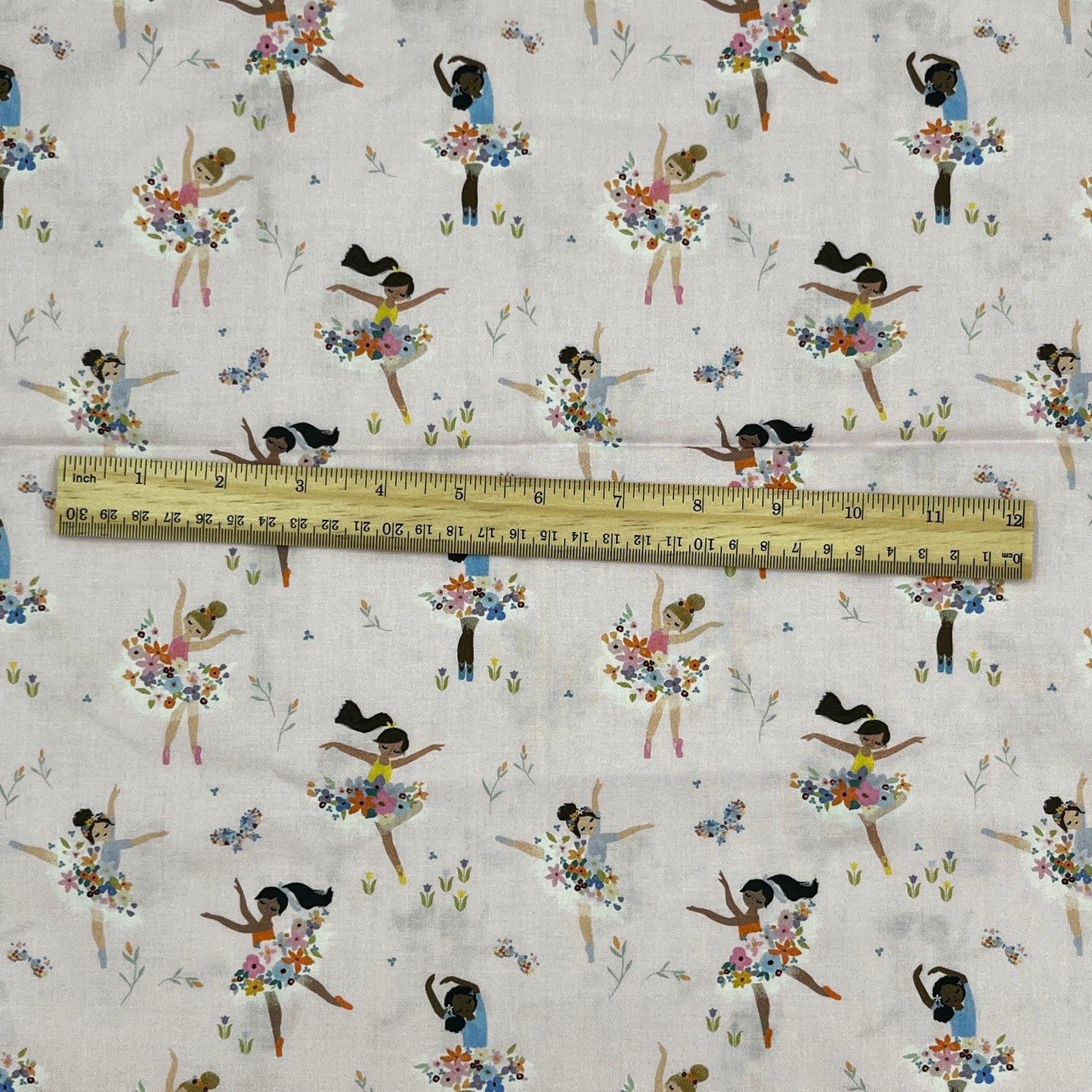 1 Yard Dear Stella Ballerinas, Premium Quilting Cotton