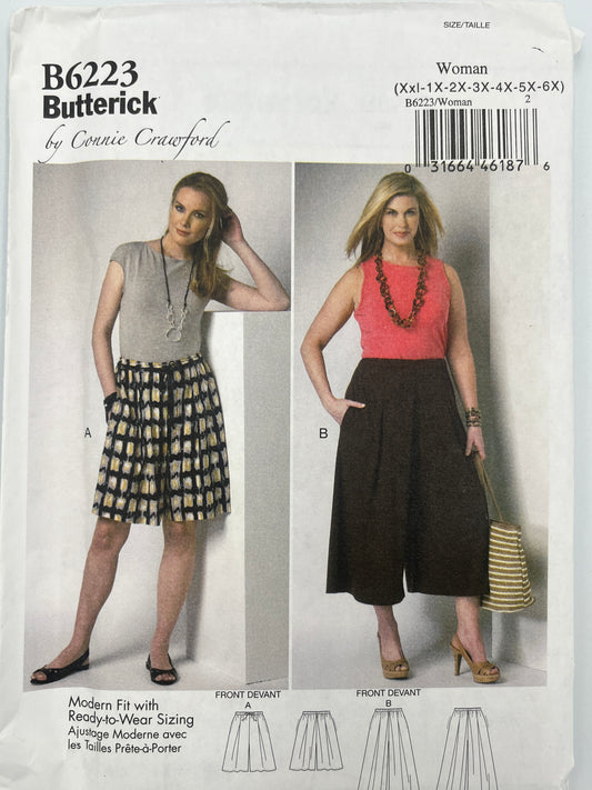 Butterick 6223 Uncut Pattern, Plus