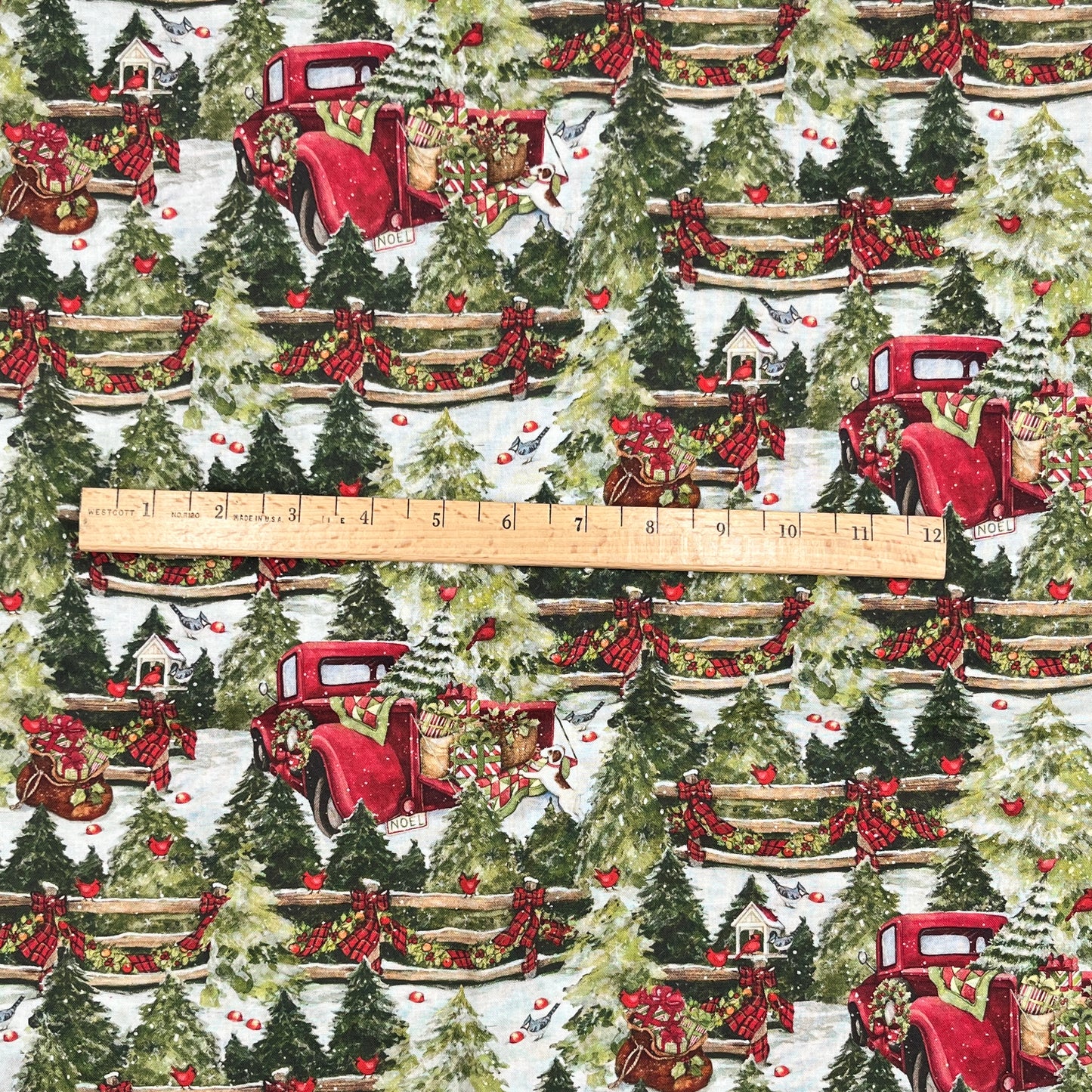 2 Yards “Pine Trees and Fences” by Susan Winget Quilting Cotton