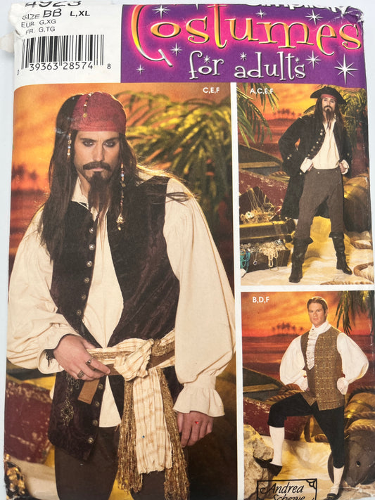 Simplicity 4923 Costumes, Uncut Pattern