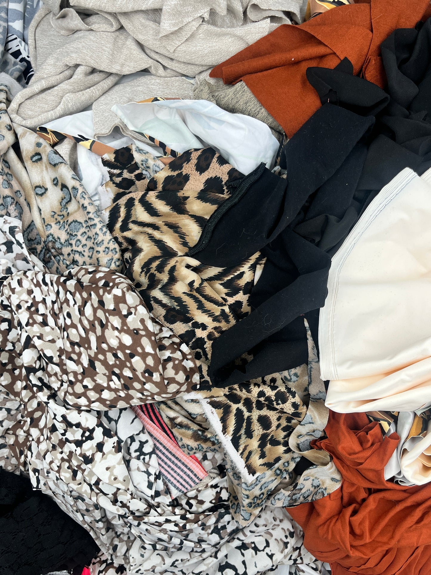 10+ lb Bundle of Knits (remnants, yardage & scraps)