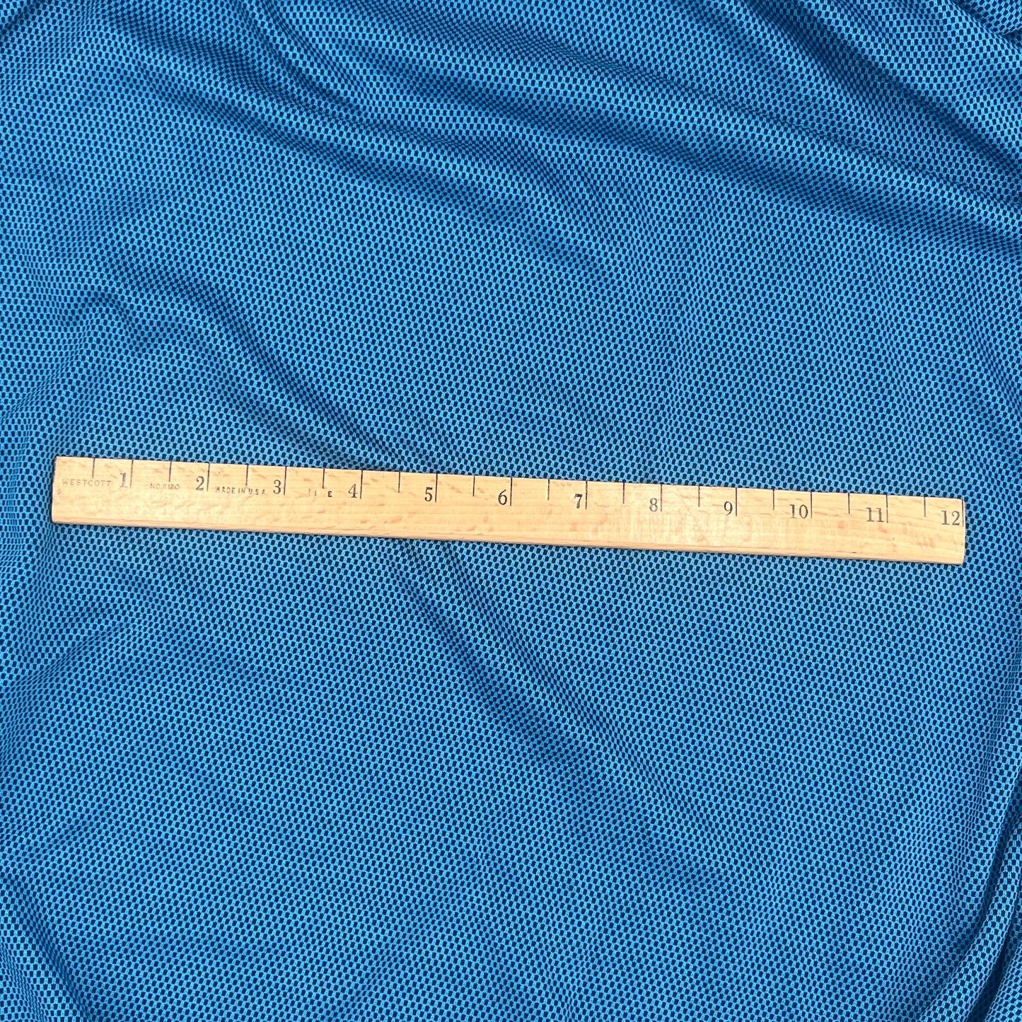 Blue Technical Knit, Vintage, Salt Lake 2002 Olympic Supplier Fabric BY THE YARD