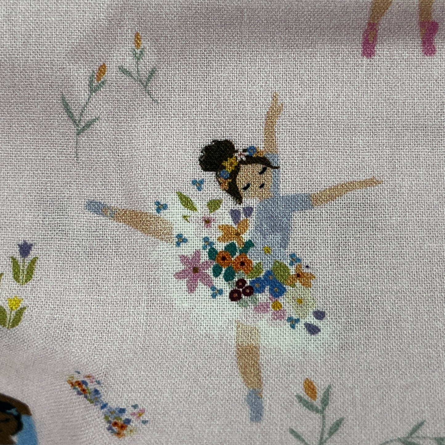1 Yard Dear Stella Ballerinas, Premium Quilting Cotton