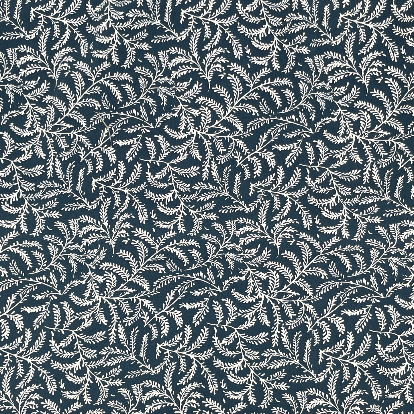 1(ish) Yards Teal & White Floral, Rayon (plus scraps)
