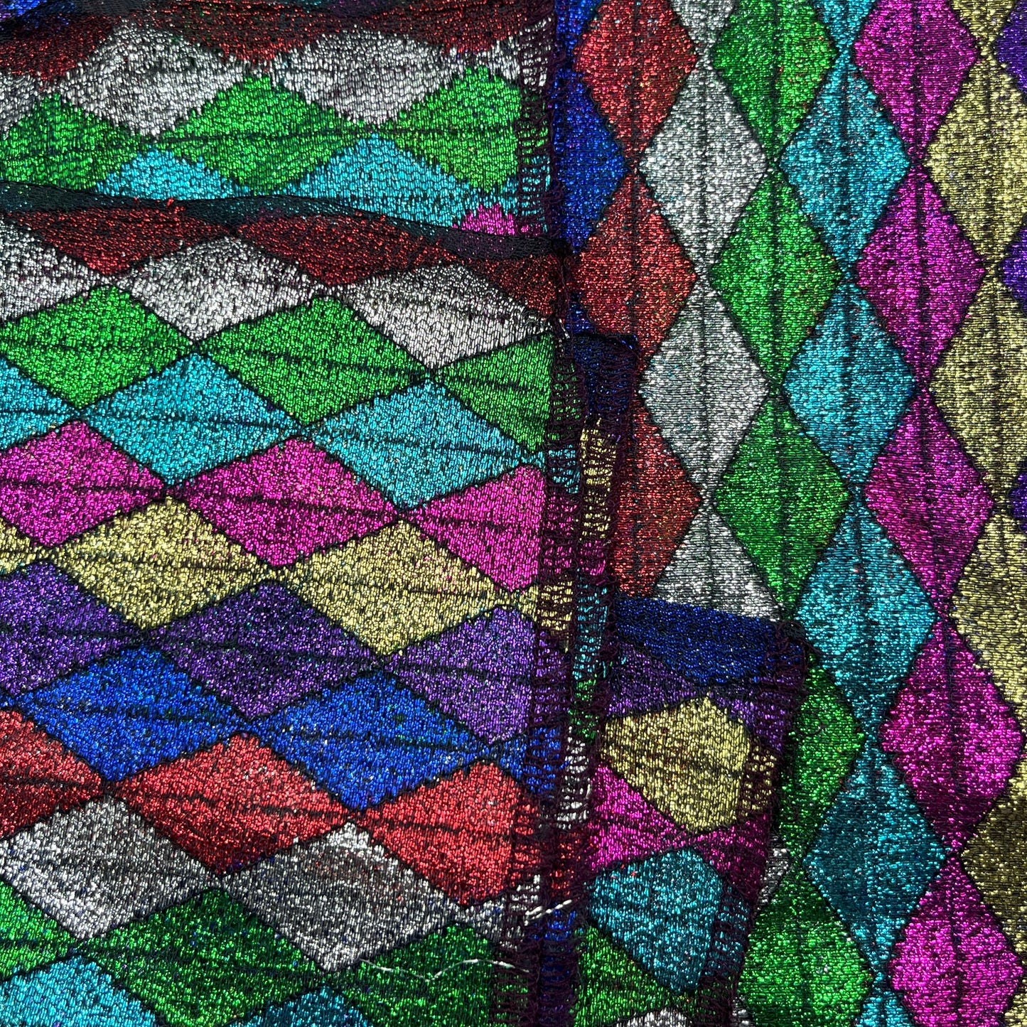2 Yards Harlequin Metallic Tissue Lame - Synthetic