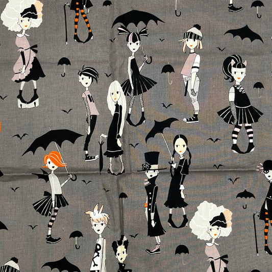 2/3 Yard Alexander Henry "Going Goth" Premium Quilting Cotton