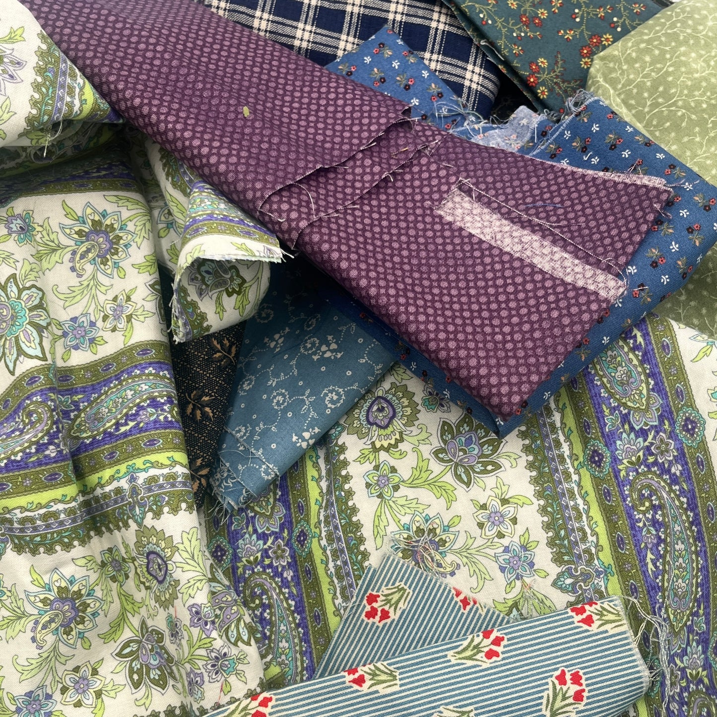 Scrap Bundle: Blue, Green & Purple Garden – 20oz