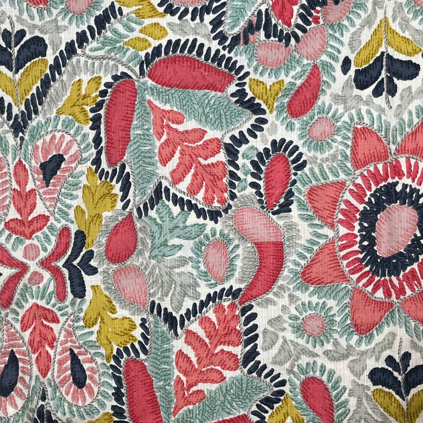 7/8 Yard Multicolor Floral, Upholstery