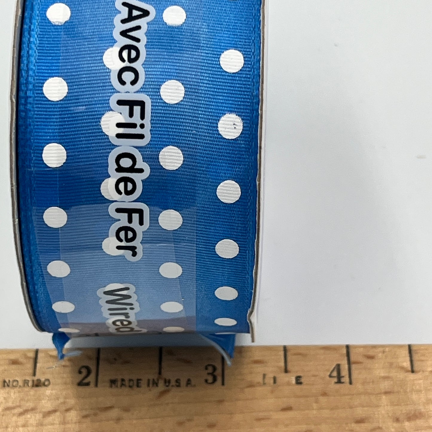 1 Roll Wire Edge Ribbon, 1 1/2" x 4 Yards