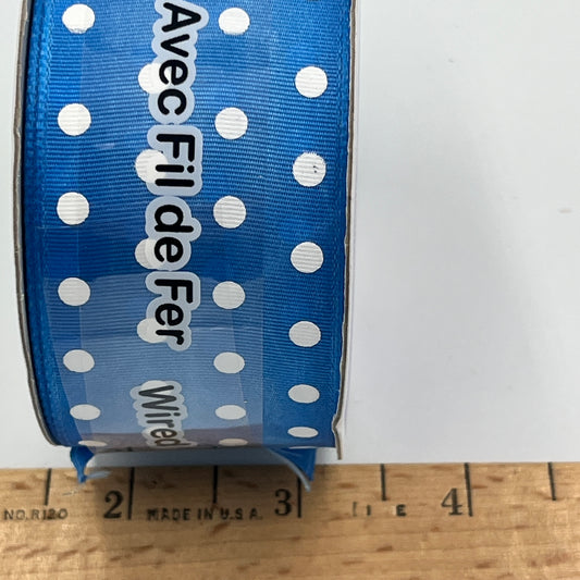 1 Roll Wire Edge Ribbon, 1 1/2" x 4 Yards