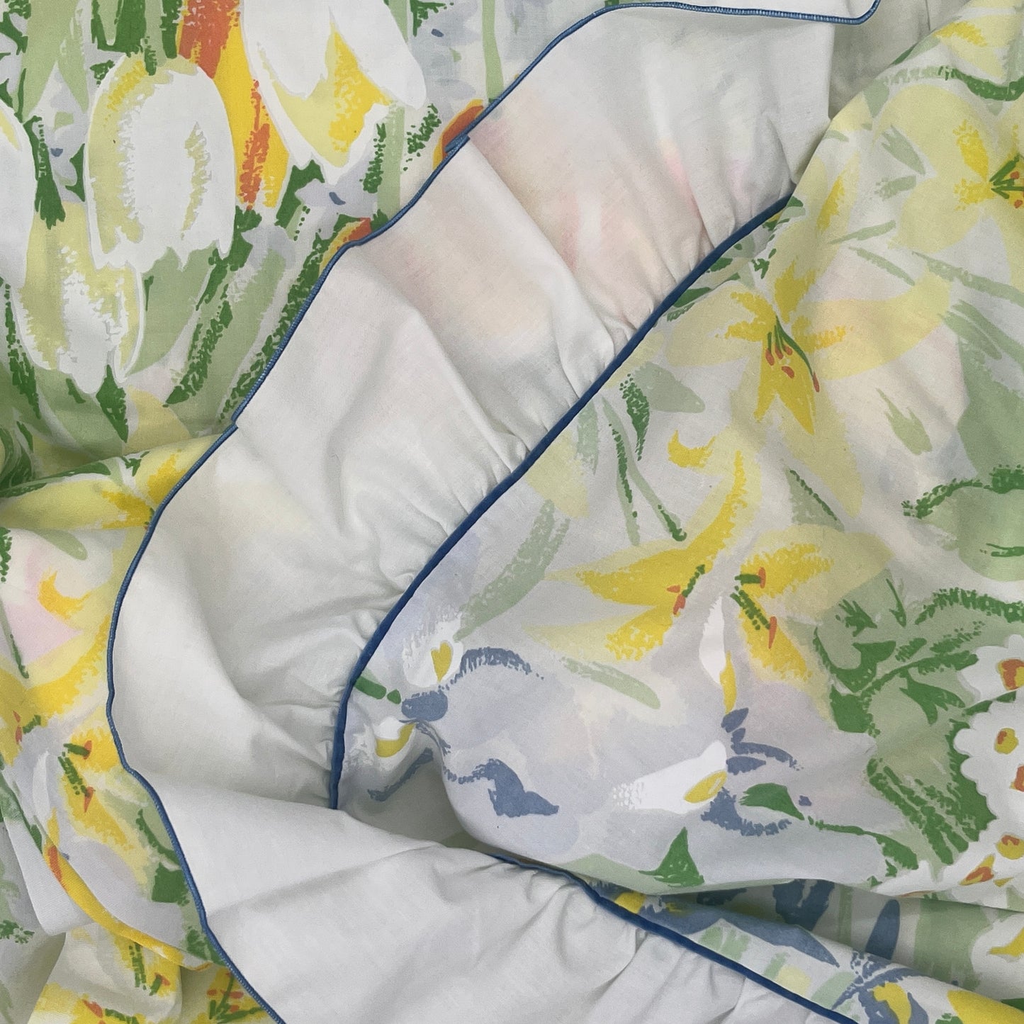 Pastel Ruffle Vintage Twin Flat Sheet
