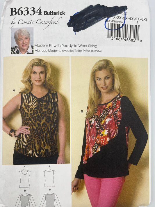 Butterick 6334 Uncut Pattern, Plus