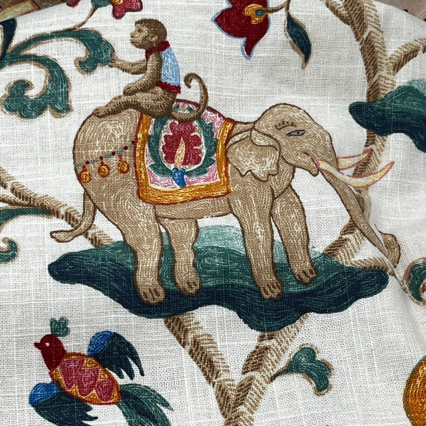 SPECIAL FIND, 2 Yards "Sultan's Walk" by P/Kaufmann, Soil & Stain Repellent Linen