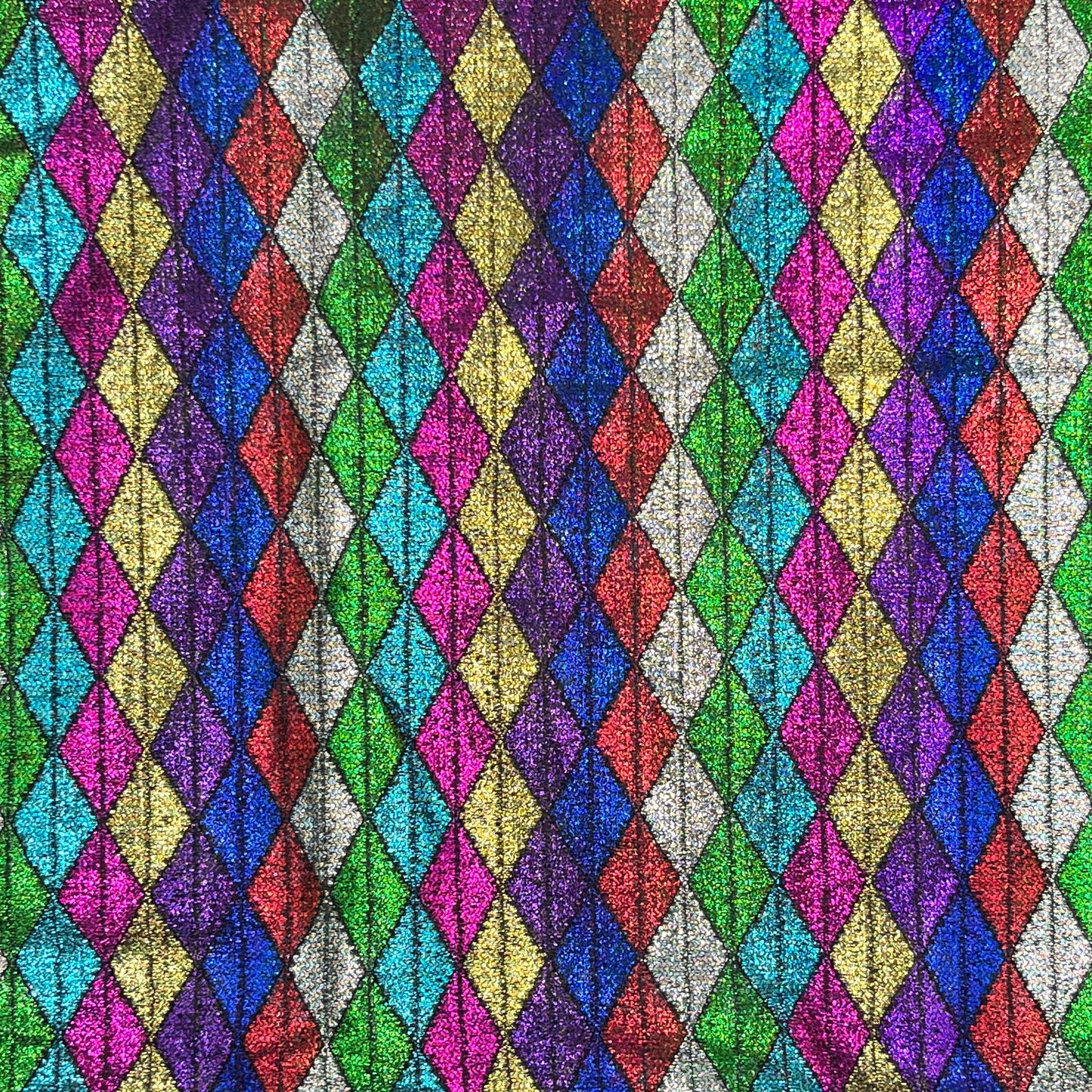 2 Yards Harlequin Metallic Tissue Lame - Synthetic